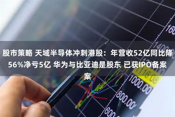 股市策略 天域半导体冲刺港股：年营收52亿同比降56%净亏5亿 华为与比亚迪是股东 已获IPO备案